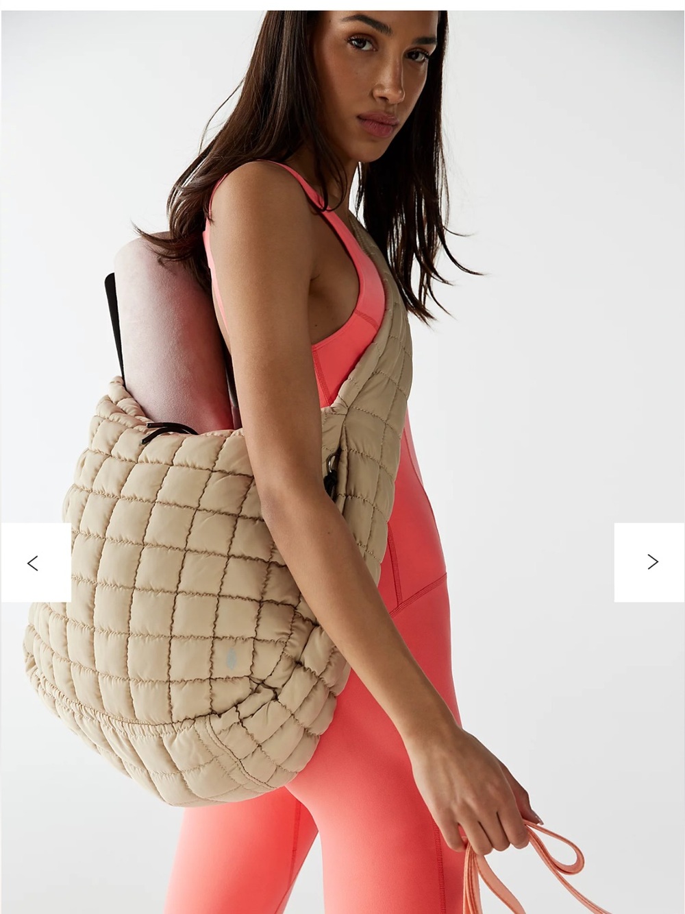 Free People Movement Quilted Carryall - off white - Picture 2 of 9